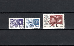 USSR Russia 1968 Space, Definitives Technology 3 Stamps MNH - Rusia & URSS