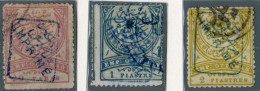 1891 - Impero Ottomano Francobolli Per Giornali N° 3-4-5  Dent. 11½ - Gebruikt