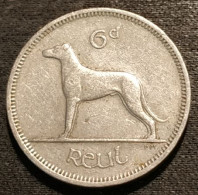 IRLANDE - EIRE - 6 Pingin / 1 Reul 1963 - KM 13a - Chien - Dog - IRELAND - Irlanda