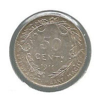 ALBERT I * 50 Cent 1911 Vlaams * Prachtig / FDC * Nr 12795 - 1 Franc