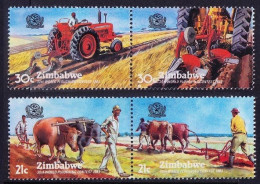 Zimbabwe 1983 MNH 2v X 2, World Ploughing Contest, Agriculture - Agricultura