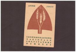 Tessera 1947- CONFEDERAZIONE NAZIONALE COLTIVATORI DIRETTI - ROMA NON Intestata - Membership Cards