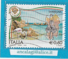 USATI ITALIA 2007 - Ref.1048 "REGIONI D'ITALIA: Sardegna" 1 Val.- - 2001-10: Used