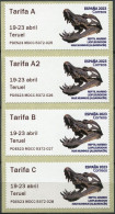 Espagne - 2023 - Juvenia 2023 Teruel - Reptil Marino. Liopleurodin Mar Nummus (Albaracin) - 5372 025 026 027 028 - Timbres De Distributeurs [ATM]