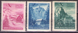 Yugoslavia 1951 - Airmail-Alpinists - Mi 655-657 - MNH**VF - Ongebruikt