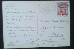 ► Luxembourg 1966 680-83 ** Cathédrale Notre-Dame De Luxembourg Tricentenaire Su CP - Cartas & Documentos