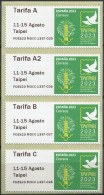 Espagne - 2023 - Taipei 2023 - 1337 - 025 026 027 028 - Machine Labels [ATM]