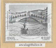 USATI ITALIA 2007 - Ref.1049 "PATRIMONIO MONDIALE, VENEZIA" 1 Val.- - 2001-10: Oblitérés