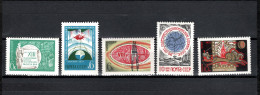 USSR Russia 1971 Space, International Congress Moscow, Meteorology, New Year 5 Stamps MNH - Russie & URSS