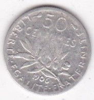 50 Centimes Semeuse 1906, En Argent - 50 Centimes