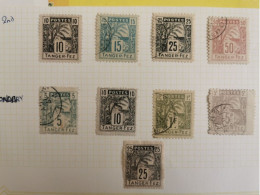 1892, Postes Locales, Tanger - Fez, Série En 7 Val. + 2, CV 120€CV - Poste Locali