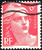 FRANCIA, FRANCE, MARIANNE TIPO “GANDON”, 6. Fr., 1947, FRANCOBOLLI USATI Yt:FR 721A, Mi:FR 801, Scott:FR 580 - Used Stamps