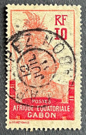 FRAGA0053U7 - Warrior - 10 C Used Stamp - Afrique Equatoriale - Gabon - 1910 - Usados