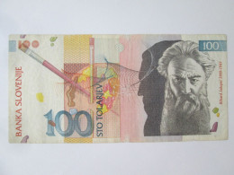 Slovenia 100 Tolarjev 1992 Banknote See Pictures - Slowenien