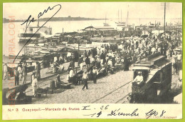 Af2411 - ECUADOR - Vintage Postcard -  Guayaquil - 1908 - Equateur