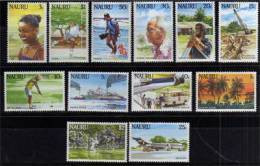 Ile Nauru. Serie Definitive Complete 1984.  12 T-p Neufs ** Yv.# 289/300. Cote 20.00 € - Nauru