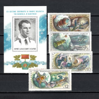 USSR Russia 1976 Space, Cosmonautic Day Set Of 4 + S/s MNH - Russia & URSS