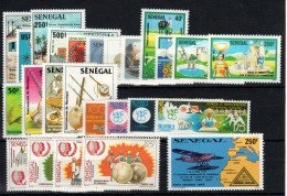 Sénégal - Année 1985 N** MNH Luxe Complète Avec PA , YV 619 à 642 + PA 165 , Cote 50 Euros - Sénégal (1960-...)