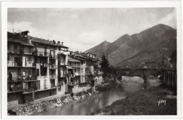 CPSM DE SOSPEL  (ALPES MARITIMES)  VIEILLES MAISONS SUR LA BÉVERA - Sospel