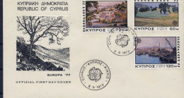 Cyprus - Europa Cept 1977 -  FDC - 1977