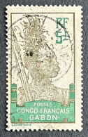 FRAGA0036U4 - Warrior - 5 C Used Stamp - Congo Français - Gabon - 1910 - Used Stamps