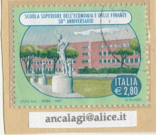 USATI ITALIA 2007 - Ref.1054A "SCUOLA SUPERIORE DELLE FINANZE, FIRENZE" 1 Val. - - 2001-10: Usati