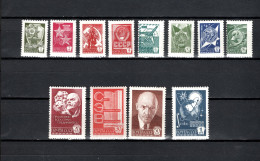 USSR Russia 1977 Space, Definitives Symbols Set Of 12 Normal Paper MNH - Rusland En USSR