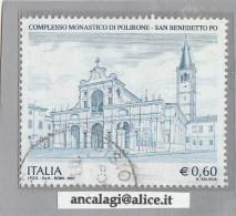 USATI ITALIA 2007 - Ref.1055 "COMPLESSO DI POLIRONE, S. BENEDETTO PO" 1 Val. - - 2001-10: Usados