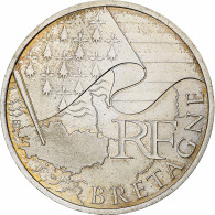 France, 10 Euro, Bretagne, 2010, Monnaie De Paris, Argent, SUP, KM:1648 - France