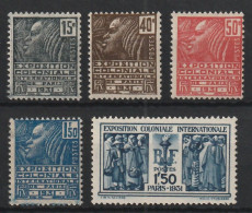YT N° 270 à 274 - Neufs ** - MNH - Cote 145,00 € - Unused Stamps