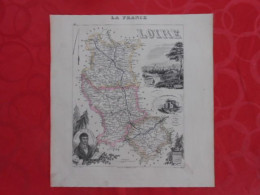 CARTE VUILLEMIN DEPARTEMENT DE LA LOIRE (42) - Carte Geographique