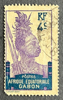 FRAGA0051U - Warrior - 4 C Used Stamp - Afrique Equatoriale - Gabon - 1910 - Gebraucht