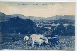 - 2A-CORSE  - AJACCIO -  Le Fond  Du Golfe. -Laboureur - Wagengespanne