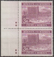 036/ Pof. 36, Border Pair With Plate Mark ** - Neufs