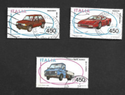 ITALIA  - UN 1783.1786 - 1986  COSTRUZIONI AUTOMOBILISTICHE ITALIANE (COMPLET SET OF 4  -  USATO - 1981-90: Usados