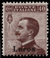 ITALIA ISOLE DELL'EGEO LERO 1912 40 C. (Sass. 6) NUOVO INTEGRO ** OFFERTA! - Egée (Lero)