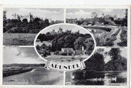 B89. Vintage Postcard. Multiview Of Arundel. Castle. - Arundel