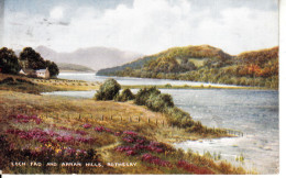 B41.Vintage Postcard. Loch Fad And Arran Hills, Rothesay. Isle Of Bute. B Gerald - Argyllshire