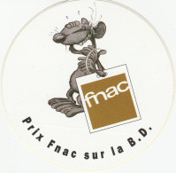 P'TILUC. LES RAT'S. RARE Autocollant PUB  Prix FNAC Sur LA BD. Années 90 - Zelfklevers