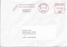 GERMANY. METER SLOGAN. THOMAS DEHLER INSTITUT. WÜRZBURG. 1986 - Maschinenstempel (EMA)