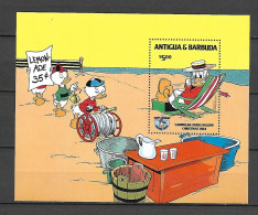 Disney Antigua & Barbuda 1984 Christmas -Caribbean Cruise Holiday MS MNH - Disney