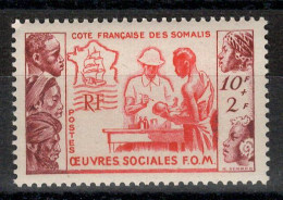 Cote Des Somalis - YV 283 N** MNH Luxe , Oeuvres Sociales , Cote 13 Euros - Unused Stamps