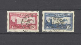 POSTE AERIENNE - 2 Timbres - Yvert N°5 Et 6 - Oblitérés - 1927-1959 Afgestempeld