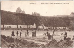 CPA DE BINIC  (CÔTES D'ARMOR)  PLAGE DE L'AVANT-PORT  -  LES JEUX - Binic