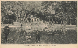 Luçon * Jardin Public , La Cascade * Enfants Villageois - Lucon