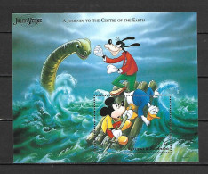 Disney Antigua & Barbuda 1996 Jules Verne - A Journey To The Center Of The Earth MS MNH - Disney