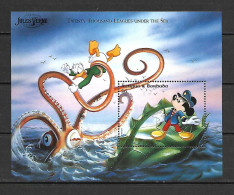 Disney Antigua & Barbuda 1996 Jules Verne - Twenty Thousand Leagues Under The Sea MS MNH - Disney