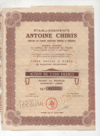 Grasse (06) Et Paris   ; Action 2500f ANTOINE CHIRIS    PARFUMS 1951 (CAT7153) - Other & Unclassified