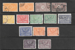 Saudi Arabia 14 Different Stamps 1920s/40s Used - Arabie Saoudite