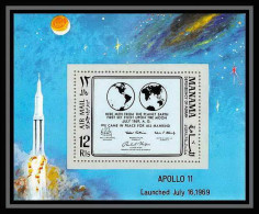 740 Manama MNH ** Mi N° 41 A Bloc Espace (space) Apollo 11 Fist Manned Landing On The Moon - Asien